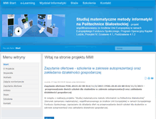 Tablet Screenshot of mmi.wi.pb.edu.pl