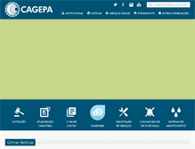Tablet Screenshot of cagepa.pb.gov.br