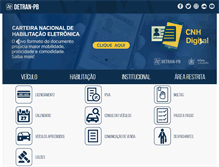 Tablet Screenshot of detran.pb.gov.br