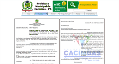 Desktop Screenshot of cacimbas.pb.gov.br