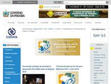 Tablet Screenshot of codata.pb.gov.br