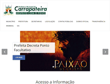 Tablet Screenshot of carrapateira.pb.gov.br