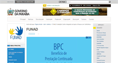 Desktop Screenshot of funad.pb.gov.br