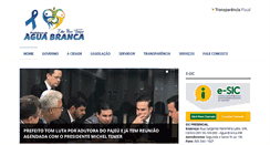 Desktop Screenshot of aguabranca.pb.gov.br