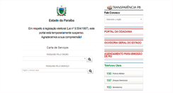 Desktop Screenshot of paraiba.pb.gov.br