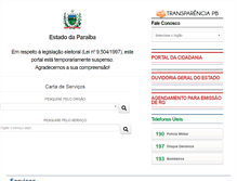 Tablet Screenshot of paraiba.pb.gov.br