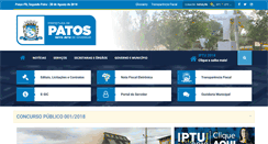 Desktop Screenshot of patos.pb.gov.br