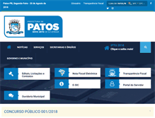 Tablet Screenshot of patos.pb.gov.br