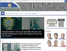 Tablet Screenshot of camaraareial.pb.gov.br