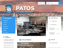 Tablet Screenshot of camarapatos.pb.gov.br