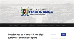Desktop Screenshot of camaraitaporanga.pb.gov.br