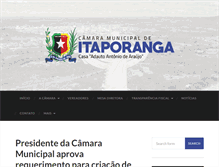 Tablet Screenshot of camaraitaporanga.pb.gov.br