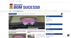 Desktop Screenshot of bomsucesso.pb.gov.br