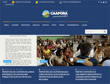 Tablet Screenshot of caapora.pb.gov.br