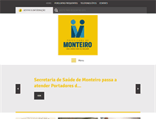 Tablet Screenshot of monteiro.pb.gov.br