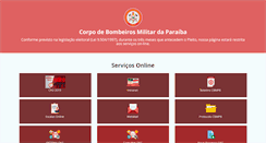 Desktop Screenshot of bombeiros.pb.gov.br