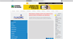 Desktop Screenshot of fundac.pb.gov.br