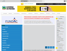 Tablet Screenshot of fundac.pb.gov.br