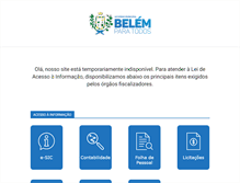 Tablet Screenshot of belem.pb.gov.br