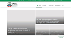 Desktop Screenshot of lagoadedentro.pb.gov.br