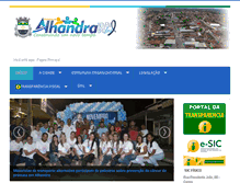 Tablet Screenshot of alhandra.pb.gov.br